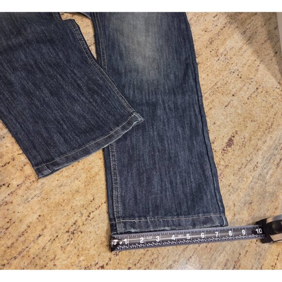 New! pd&c Jeans Men's 33x30 Blue Dark Wash Slim Straight Leg Jeans Arthur - Picture 6 of 14